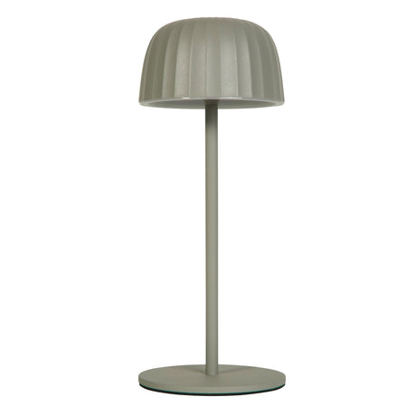 Searchlight Electric Ezra Outdoor Rechargeable Table Lamp, Grey 33610GY