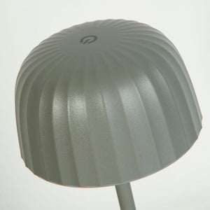 Searchlight Electric Ezra Outdoor Rechargeable Table Lamp, Grey 33610GY