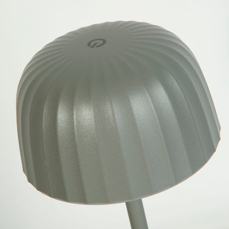Searchlight Electric Ezra Outdoor Rechargeable Table Lamp, Grey 33610GY