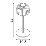 Searchlight Electric Ezra Outdoor Rechargeable Table Lamp, Grey 33610GY