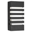 Exeter  Outdoor Wall Light - Dark Grey Metal & Polycarbonate
