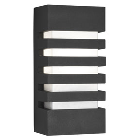 Exeter  Outdoor Wall Light - Dark Grey Metal & Polycarbonate