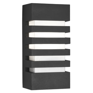 Exeter  Outdoor Wall Light - Dark Grey Metal & Polycarbonate