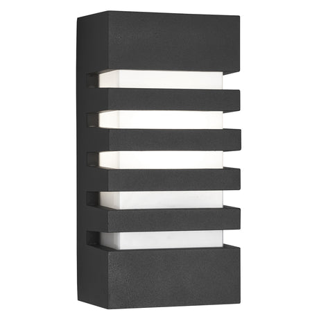 Exeter  Outdoor Wall Light - Dark Grey Metal & Polycarbonate