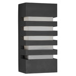 Searchlight Electric Exeter  Outdoor Wall Light - Dark Grey Metal & Polycarbonate 3393GY