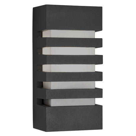 Searchlight Electric Exeter  Outdoor Wall Light - Dark Grey Metal & Polycarbonate 3393GY