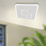 Eglo EU CADEGAL LED Ceiling Light – White Steel, Neutral White, Square Indoor Ceiling Lighting product image - Endon Lighting from First Light Direct with great prices and fast UK delivery