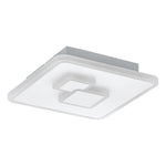 Eglo EU CADEGAL LED Ceiling Light – White Steel, Neutral White, Square Indoor Ceiling Lighting product image - Endon Lighting from First Light Direct with great prices and fast UK delivery