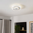Eglo EU CADEGAL LED Ceiling Light – White Steel, Neutral White, Slim Indoor Lighting
