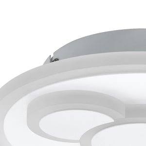 Eglo EU CADEGAL LED Ceiling Light – White Steel, Neutral White, Slim Indoor Lighting