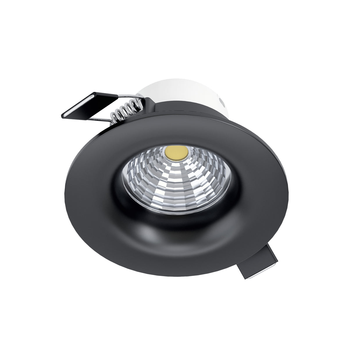 Eglo EU Saliceto Black Aluminium LED Neutral White Single Recessed Light, 88 x 56mm