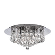Hanna 4Lt Flush  - Chrome Metal & Clear Crystal