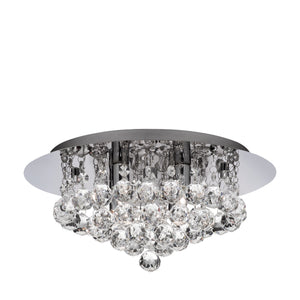 Hanna 4Lt Flush  - Chrome Metal & Clear Crystal