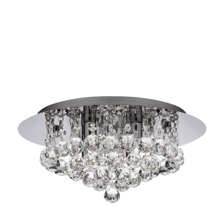 Hanna 4Lt Flush  - Chrome Metal & Clear Crystal