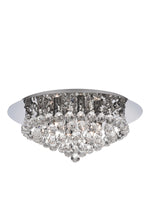 Hanna 6Lt Flush  - Chrome Metal & Clear Crystal