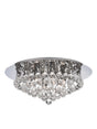 Hanna 6Lt Flush  - Chrome Metal & Clear Crystal