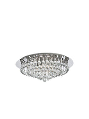 Hanna 8Lt Flush  - Chrome Metal & Clear Crystal