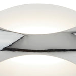 Searchlight Electric Glow LED Wall Light Oval - Chrome/Sand White 3420CC