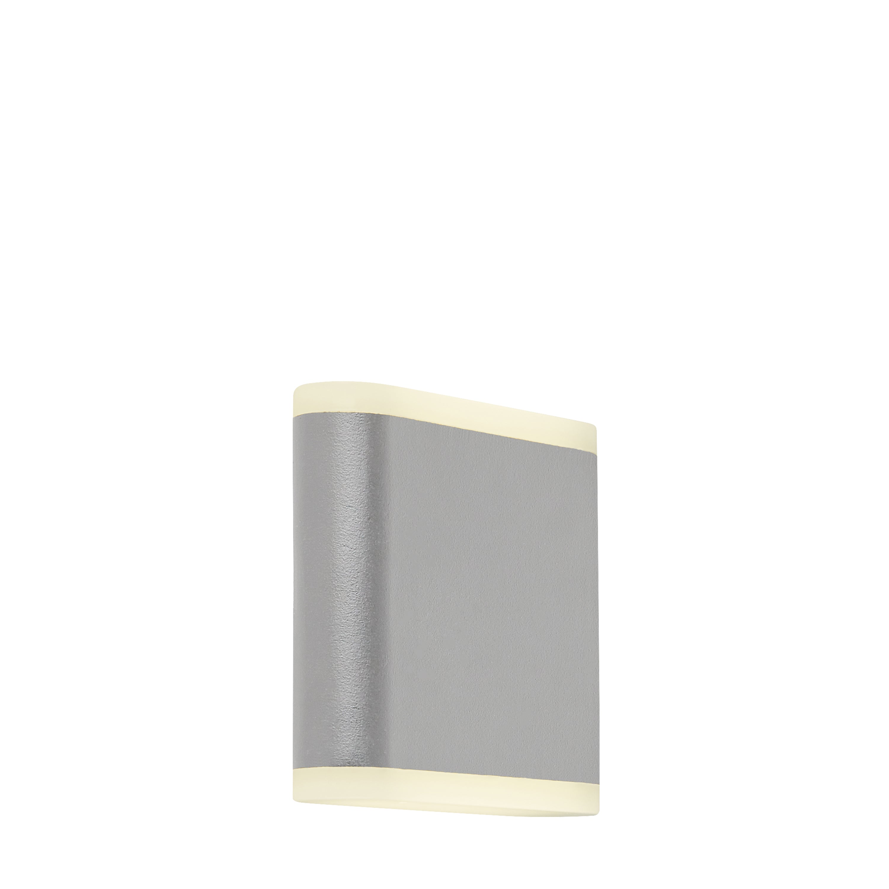 Stratford Outdoor Wall Light - Grey Metal & White Polycarb
