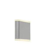 Stratford Outdoor Wall Light - Grey Metal & White Polycarb