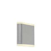 Stratford Outdoor Wall Light - Grey Metal & White Polycarb