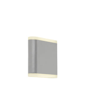 Stratford Outdoor Wall Light - Grey Metal & White Polycarb