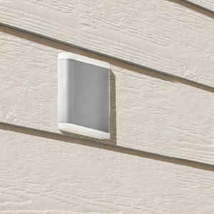 Searchlight Electric Stratford Outdoor Wall Light - Grey Metal & White Polycarb 3486GY