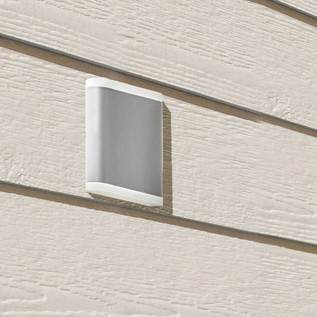 Searchlight Electric Stratford Outdoor Wall Light - Grey Metal & White Polycarb 3486GY