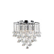 Dorchester  5Lt Flush - Chrome Metal & Clear Crystal