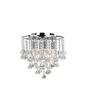 Dorchester  5Lt Flush - Chrome Metal & Clear Crystal