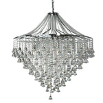 Dorchester 7Lt Pendant -  Chrome & Crystal