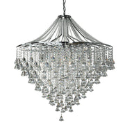 Dorchester 7Lt Pendant -  Chrome & Crystal