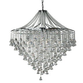 Dorchester 7Lt Pendant -  Chrome & Crystal