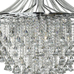 Searchlight Electric Dorchester 7Lt Pendant -  Chrome & Crystal 3497-7CC