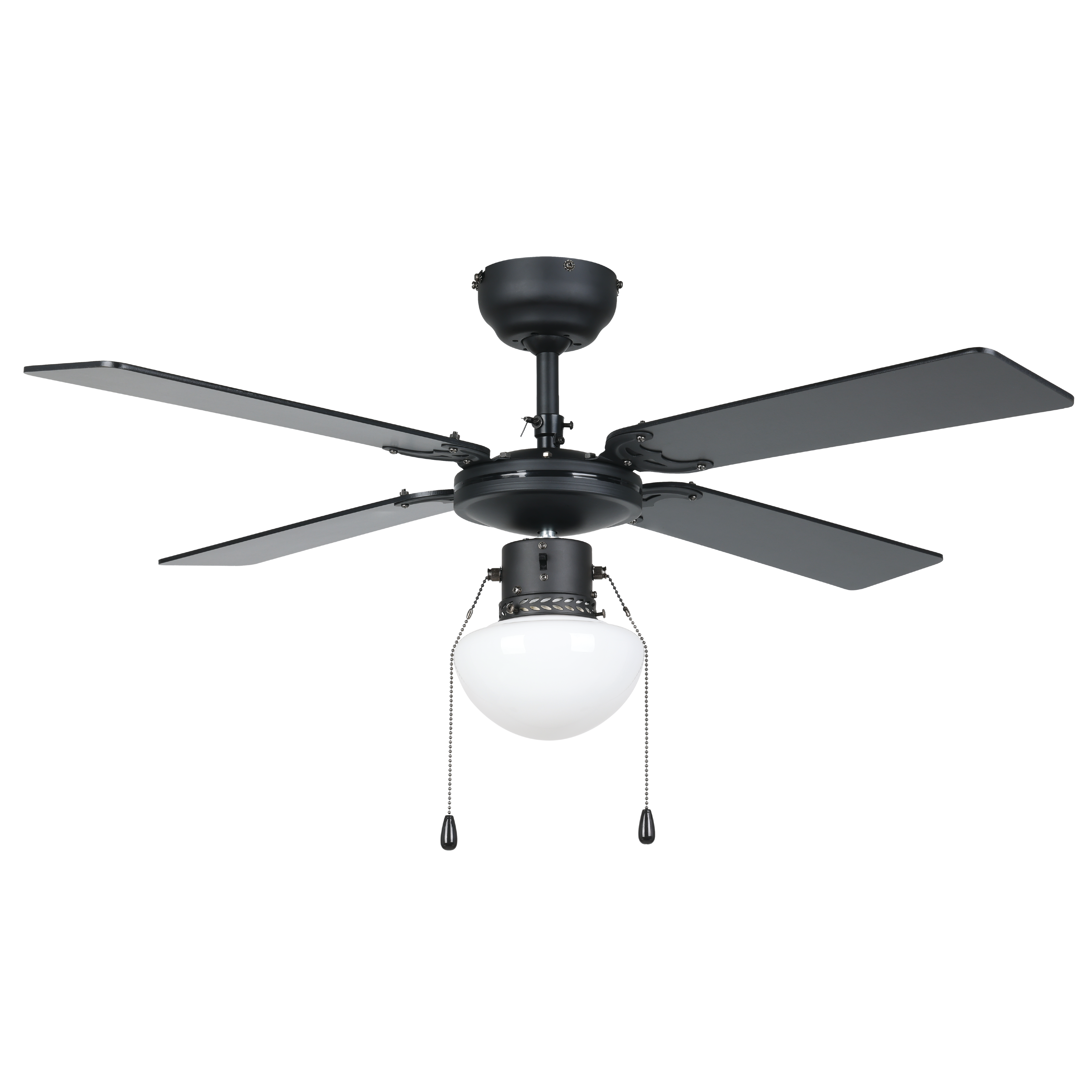 Eglo Lighting DL-VENTILATOR AC E27 SCHWARZ/HOLZ Fans from the FORTALEZA range. Part Number - 35122