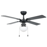 Eglo Lighting DL-VENTILATOR AC E27 SCHWARZ/HOLZ Fans from the FORTALEZA range. Part Number - 35122