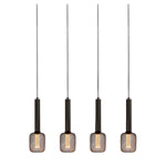 Dulwich 4Lt Bar Pendant - Black Metal