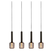 Dulwich 4Lt Bar Pendant - Black Metal