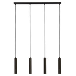 Searchlight Electric Dulwich 4Lt Bar Pendant - Black Metal 35720-4BK