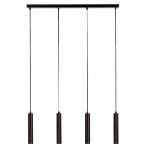 Searchlight Electric Dulwich 4Lt Bar Pendant - Black Metal 35720-4BK