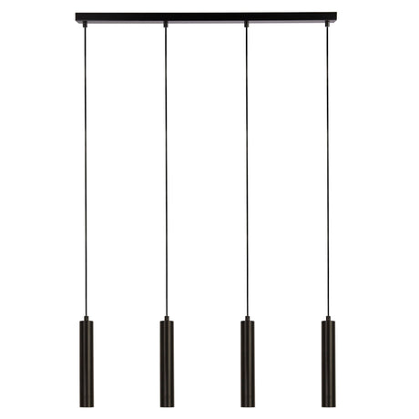 Searchlight Electric Dulwich 4Lt Bar Pendant - Black Metal 35720-4BK