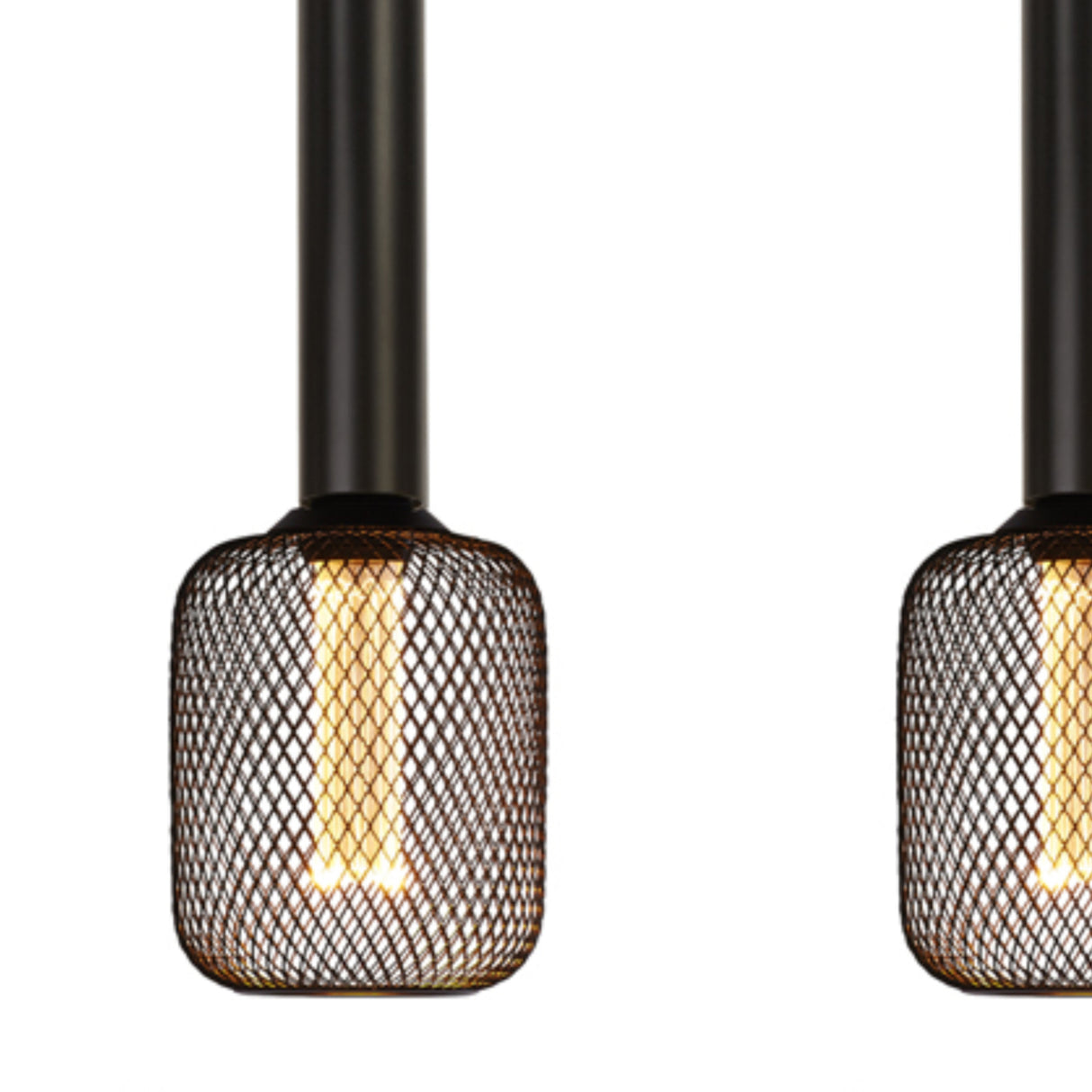 Searchlight Electric Dulwich 4Lt Bar Pendant - Black Metal 35720-4BK