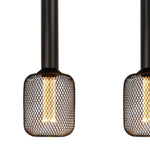 Searchlight Electric Dulwich 4Lt Bar Pendant - Black Metal 35720-4BK