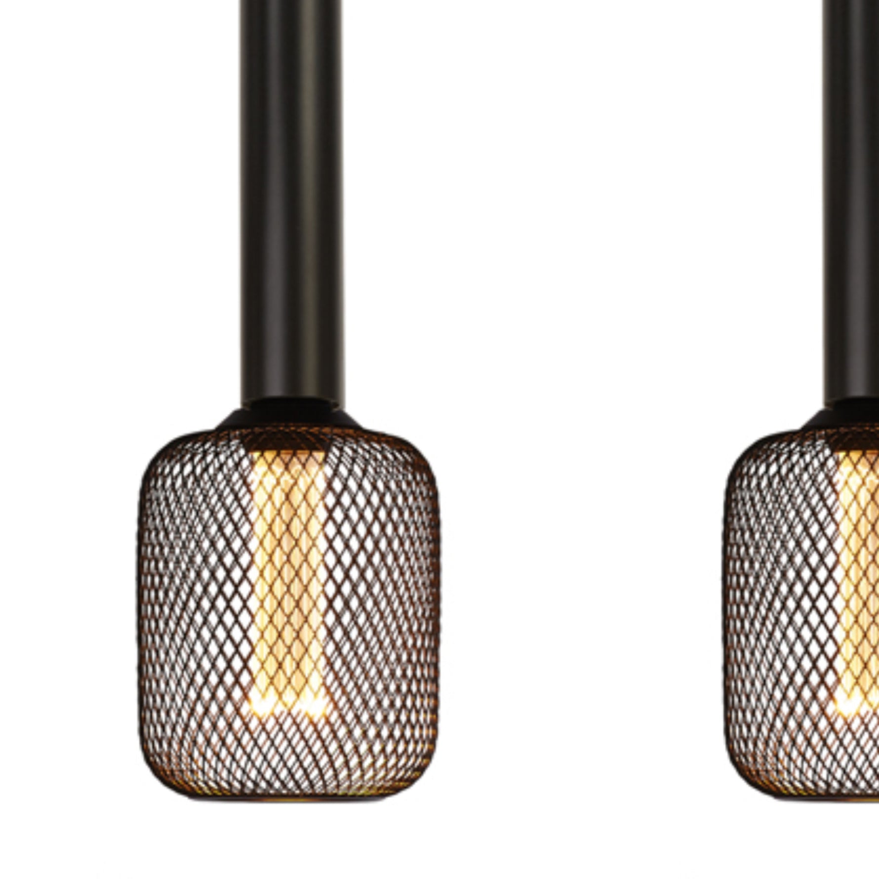 Searchlight Electric Dulwich 4Lt Bar Pendant - Black Metal 35720-4BK