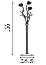 Searchlight Electric Bellis II 3Lt Floor Lamp - Chrome & Clear Glass 3573CC