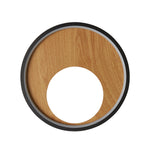 Searchlight Electric Curio Wall Light - Black Metal & Wood 36303-1BK