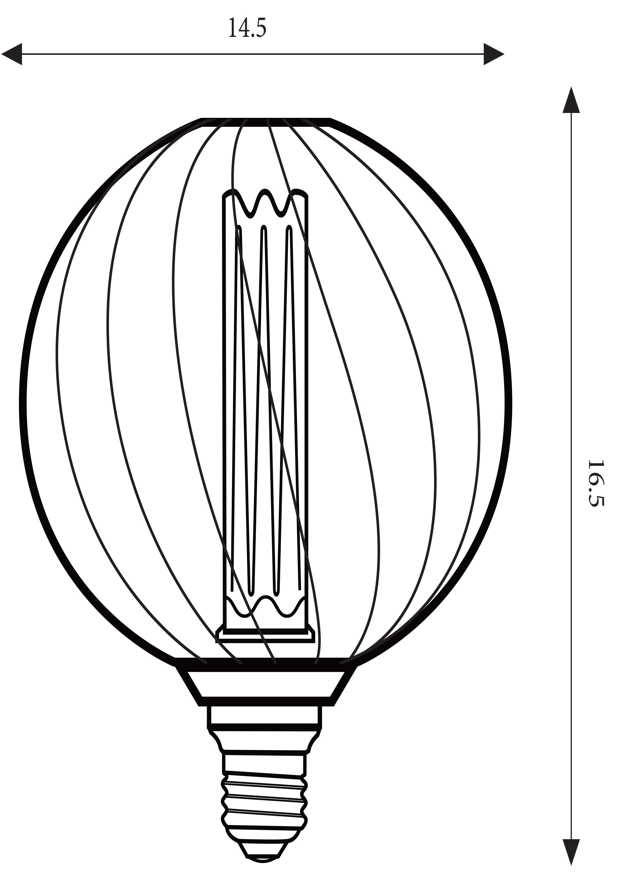 Searchlight Electric RN metal cage RN-BMC125152T black color 4.5W dimmable 36604BK