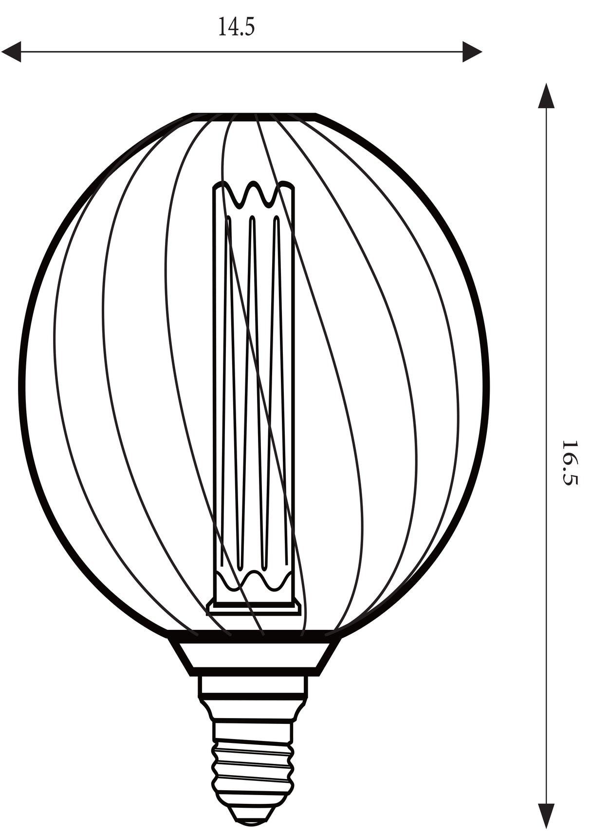 Searchlight Electric RN metal cage RN-BMC125152T black color 4.5W dimmable 36604BK