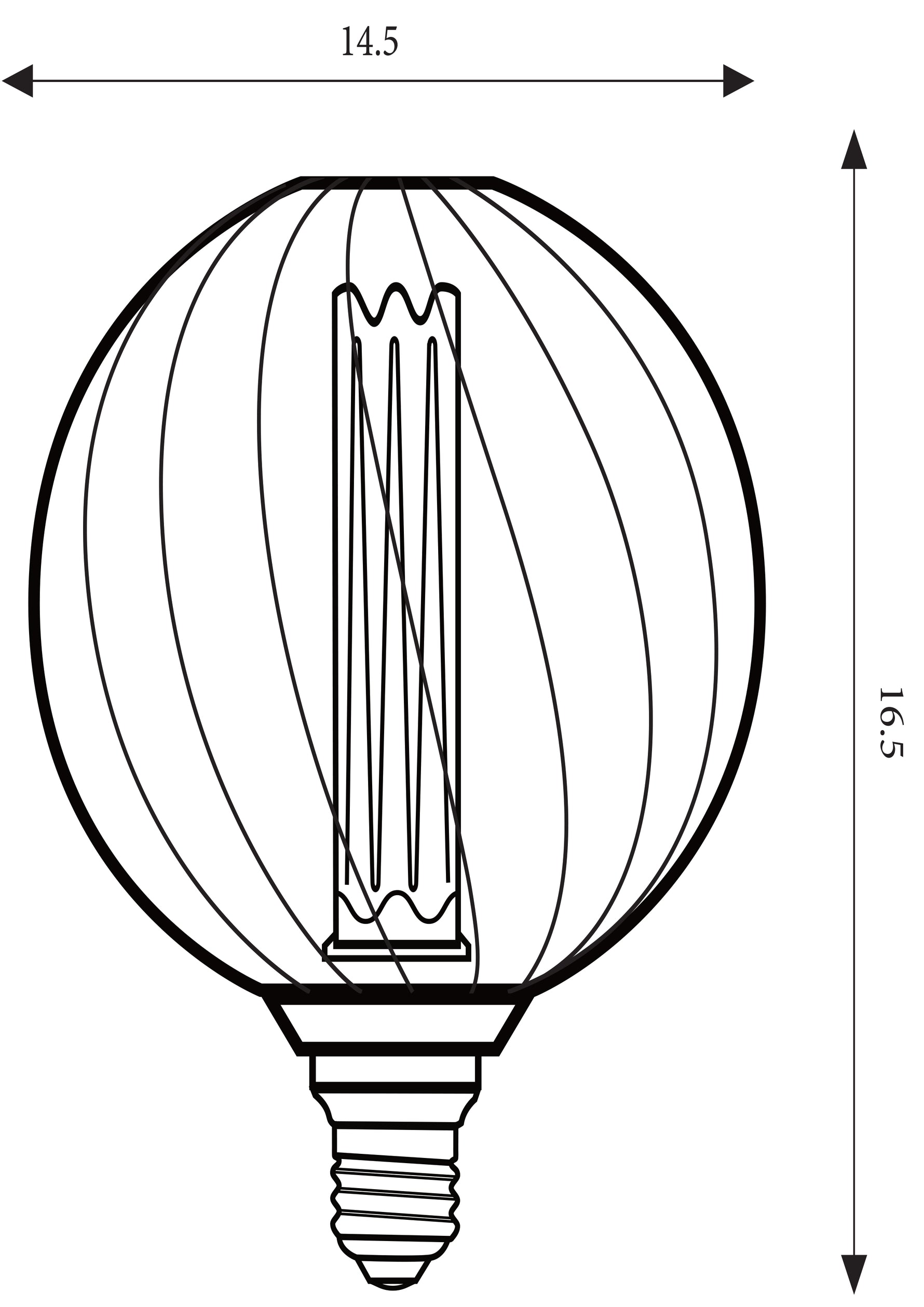 Searchlight Electric RN metal cage RN-BMC125152T black color 4.5W dimmable 36604BK