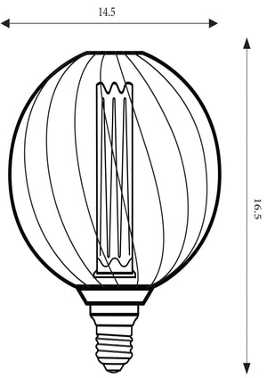 Searchlight Electric RN metal cage RN-BMC125152T black color 4.5W dimmable 36604BK